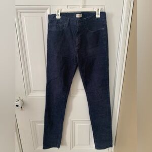 Gap men’s Dark Navy Skinny Corduroy Pants